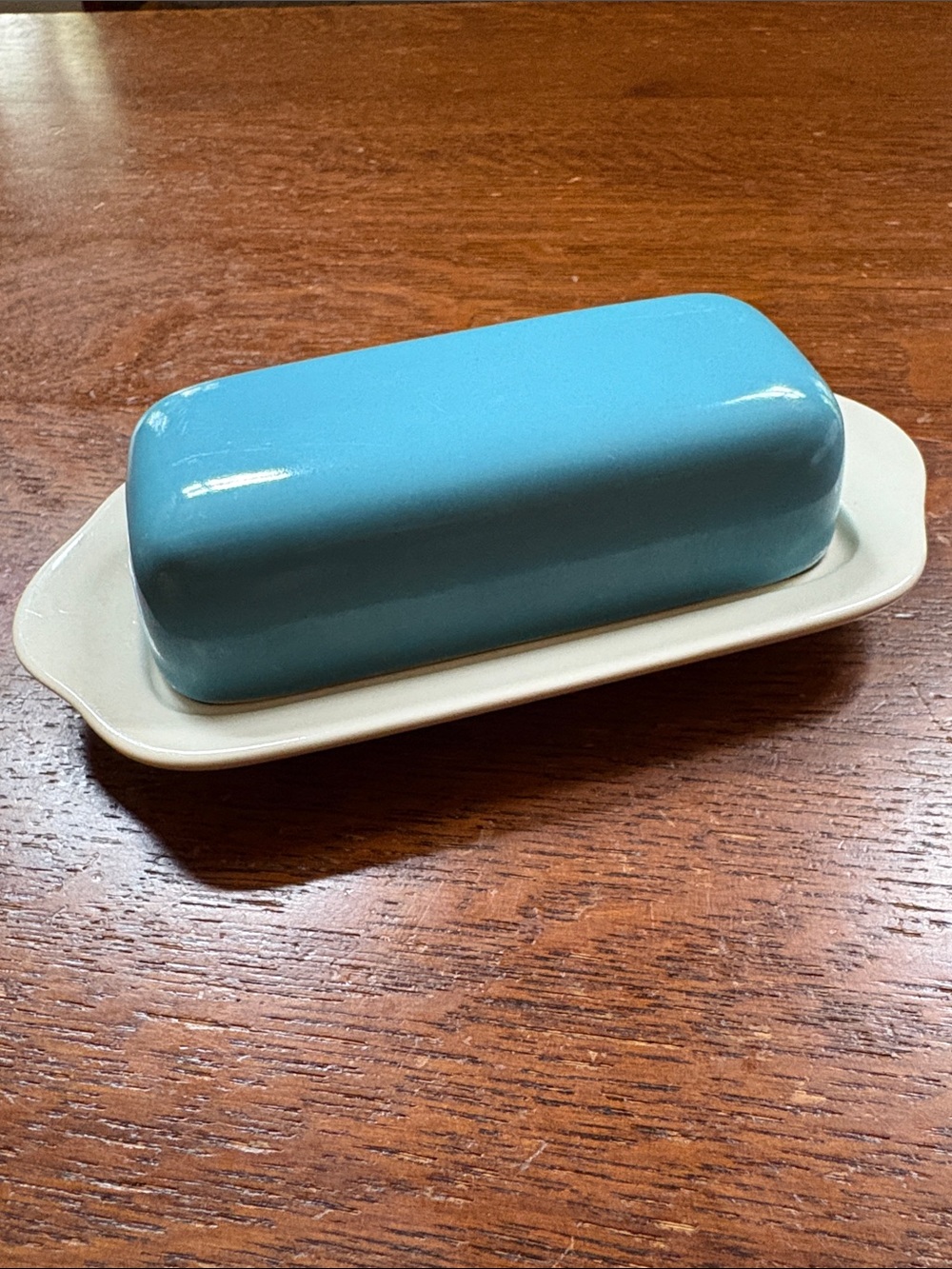 Vintage MCM Royal China Blue Heaven Butter Dish